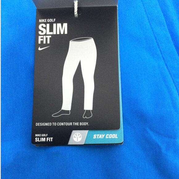 Nike Golf Tour Performance Dri-fit Blue Slim Fit Stay Cool Pants Men's Size 36 - Picture 7 of 12